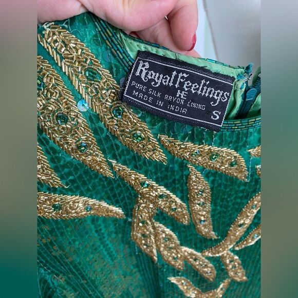 Holiday Party Sequin Shimmer Vintage Dress - Picture 5 of 5